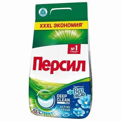 Стиральный порошок-автомат 6 кг, ПЕРСИЛ, "Свежесть от Вернель", 2467899 (арт. 601882)