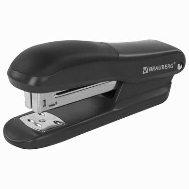 Степлер №24/6, 26/6 BRAUBERG "SX-39", до 25 листов, черный, 228590 (арт. 228590)