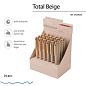 Ручка шариковая BRUNO VISCONTI "Total Beige", СИНЯЯ, корпус ассорти, линия письма 0,4 мм, 20-0293/23 (арт. 144765)