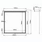 Экран проекционный настенный (150х150 см), матовый, 1:1, BRAUBERG "WALL", 236725 (арт. 236725)