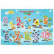 Настольное покрытие BRAUBERG KIDS для труда и творческих занятий, ПВХ, "Numbers", 50х35 см, 272361 (арт. 272361)