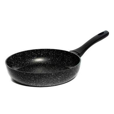 Сковорода 24 см, антипригарное покрытие, soft-touch ручка, SCOVO "Hi-Black", HB-003 (арт. 700964)