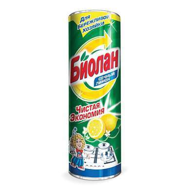 Чистящее средство 400 г, БИОЛАН "Сочный лимон", порошок, 31-6 (арт. 601650)