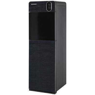Кулер для воды SONNEN FSE-03Bi напольный, нагрев/охлаждение, НИЖНЯЯ ЗАГРУЗКА, 3 крана, графит, 455744 (арт. 455744)