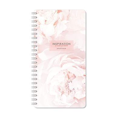 Телефонная книга А5, 80л., на гребне OfficeSpace "Цветы. For inspiration", с высечкой (арт. 346949)