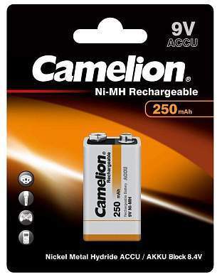 Аккумулятор Camelion 6F22 250mAh 9V Ni-MH BL1 (арт. 16431)