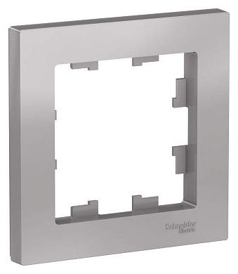 Schneider AtlasDesign рамка СУ 1 мест. алюминий ATN000301 (арт. 662469)