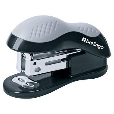 Мини-степлер №24/6, 26/6 Berlingo "Office Soft" до 15л., черный (арт. 311032)