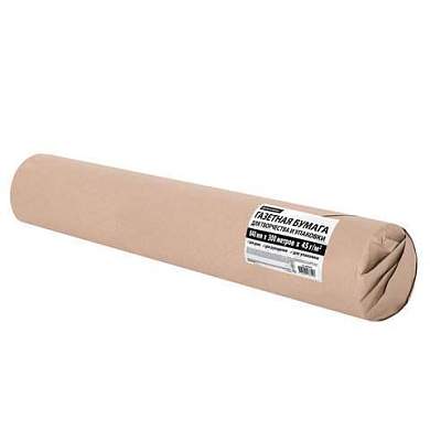 Бумага для творчества и упаковки, газетная, рулон 840 мм х 300 м, 45 г/м2, BRAUBERG, 665567 (арт. 665567)