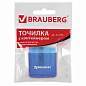 Точилка BRAUBERG "OfficeBox", с контейнером и крышкой, прямоугольная, в упаковке с подвесом, ассорти, 222494 (арт. 222494)