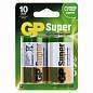 Батарейки GP Super, D (LR20, 13А), алкалиновые, КОМПЛЕКТ 2 шт., блистер, 13A-2CR2 (арт. 450433)