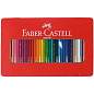 Карандаши цветные Faber-Castell "Замок", 36цв., шестигр., заточ., метал. кор. (арт. 286238)