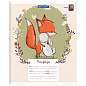 Тетрадь 18 л. BRAUBERG, клетка, обложка картон, CUTE FOX, 402992 (арт. 402992)