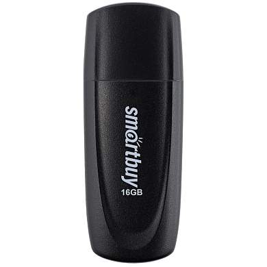 Память Smart Buy "Scout" 16GB, USB 2.0 Flash Drive, черный (арт. 350452)