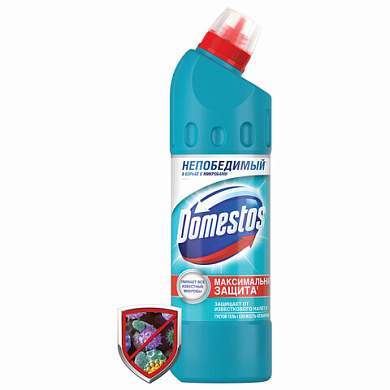 Чистящее средство 500 мл, DOMESTOS "Свежесть Атлантики", с отбеливающим эффектом, гель (арт. 602283)