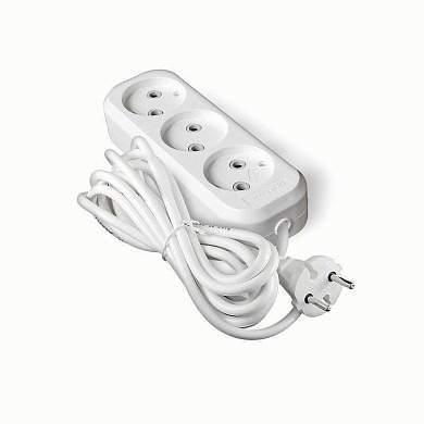 UNIVersal сет. удл. ПВС 2х0.75 3 роз.  3 м 10А (корпус ABS) E-203 1964 (арт. 602306)