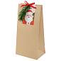 Пакет подарочный НАБОР 10 шт. новогодний, 12х8х24 см, "Magic gift", открытки, крафт, ЗОЛОТАЯ СКАЗКА, 592441 (арт. 592441)