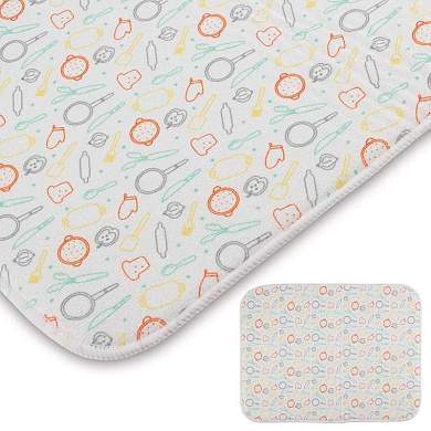 Коврик для сушки посуды 40*30, микрофибра, MDM-Promo-M, арт.5491, Рыжий Кот (арт. 713526)