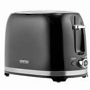 Тостер CENTEK CT-1432, 850 Вт, 2 тоста, 7 режимов, пластик, черный, CT-1432 BLACK (арт. 457613)