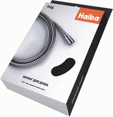 Haiba Шланг для душа 150 см, 1/2"(Имп)-1/2"(Имп), нерж.сталь, двойная оплетка, хром, HB46 (арт. 789518)