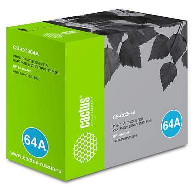 Картридж лазерный CACTUS (CS-CC364A) для HP LaserJet P4014/P4015/P4515, ресурс 10000 стр. (арт. 362063)