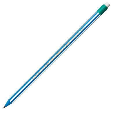 Карандаш чернографитный BIC, 1 шт., "Evolution Stripes", HB, с ластиком, корпус ассорти, 8960342 (арт. 180921)