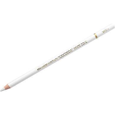 Угольный карандаш Koh-I-Noor "Gioconda Extra 8812" H, белый, заточен (арт. 321855)