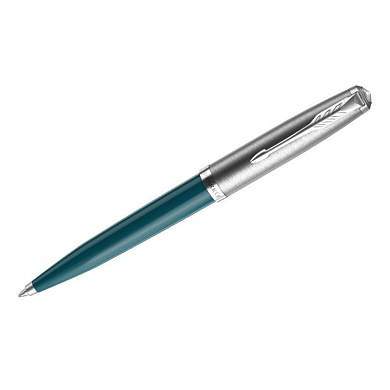 Ручка шариковая Parker "51 Teal Blue CT" черная, 1,0мм, поворот., подарочная упаковка (арт. 317505)