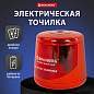 Точилка электрическая BRAUBERG DOUBLE BLADE RED, двойное лезвие, питание от 2 батареек АА, 271338 (арт. 271338)