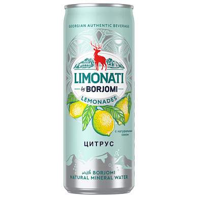 Напиток ГАЗИРОВАННЫЙ BORJOMI "Цитрус" 0,33 л, BR000151 (арт. 624939)