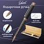 Ручка подарочная шариковая GALANT "COLLAGE", корпус черный/металлический, детали розовое золото, узел 0,7 мм, синяя, 143507 (арт. 143507)