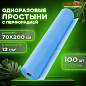 Простыня одноразовая голубая с перфорацией, 100 шт., 70х200 см, спанбонд, 12 г/м2, LAIMA UNIVERSAL, 631793 (арт. 631793)