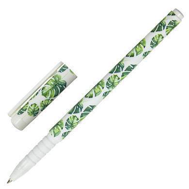 Ручка шариковая BRAUBERG SOFT TOUCH GRIP "TROPIC", СИНЯЯ, мягкое покрытие, узел 0,7 мм, 143719 (арт. 143719)