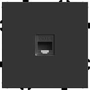 Stekker ЭМИЛИ мех. роз. комп. СУ 1мест. RJ-45 черный уголь, soft touch RST00-5117-05 49847 (арт. 907396)