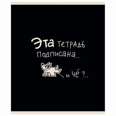 Тетрадь А5 48 л. ПЗБМ, скоба, клетка, матовая ламинация, брайль, "Тетрадь подписана" (микс в ПУ), 23447 (арт. 405350)