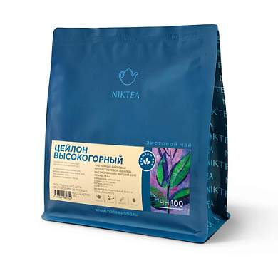 Чай листовой NIKTEA "Цейлон Высокогорный" черный, крупнолистовой, 250 г, TNIKTE-GP0022 (арт. 624706)