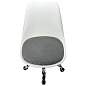 Кресло стул BRABIX "Eames MG-310 CH", хром, пластик белый, ткань серая, 532924 (арт. 532924)