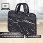 Сумка портфель BRAUBERG STYLE с отделением для ноутбука 13-14", 3 кармана, "Marble", черная, 26х36х3 см, 270835 (арт. 270835)