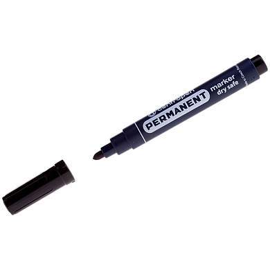 Маркер перманентный Centropen "8510" черный, пулевидный, 2,5мм, устойчив к высыханию (арт. 216154)
