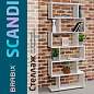 Стеллаж BRABIX "Scandi SH-008", 730х250х1760 мм, 6 секций, ЛДСП, белый, 641897, ЦБ013658-1 (арт. 641897)
