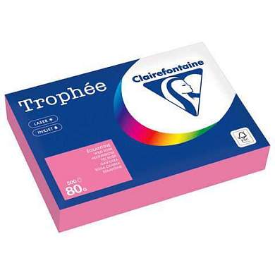 Бумага цветная CLAIREFONTAINE, А4, 80 г/м2, 500 л., пастель, розовый, 1997PC (арт. 116715)