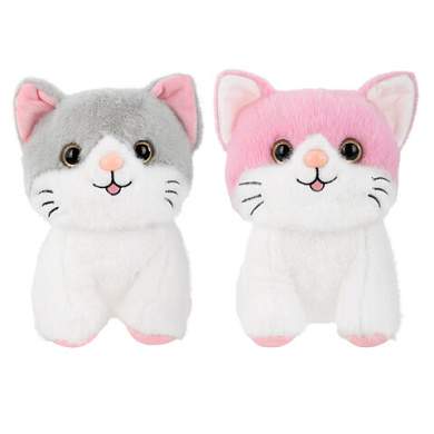 Игрушка мягкая "Котик", 23 см, ассорти 2 цвета, WOOZOO (ВУЗУ), 666778 (арт. 666778)