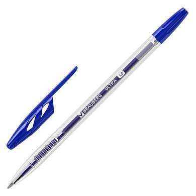 Ручка шариковая BRAUBERG "ULTRA", СИНЯЯ, узел 1 мм, чернила ГЕРМАНИЯ, наконечник ШВЕЙЦАРИЯ, 143558 (арт. 143558)