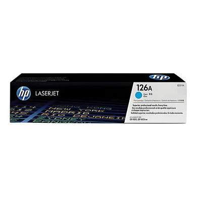 Картридж лазерный HP (CE311A) CLJ CP1025/CP1025NW, №126A, голубой, оригинальный, ресурс 1000 страниц (арт. 360878)