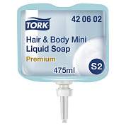 Картридж с жидким мылом-гелем одноразовый TORK (Система S2) Premium, 0,475 л, 420602 (арт. 602958)