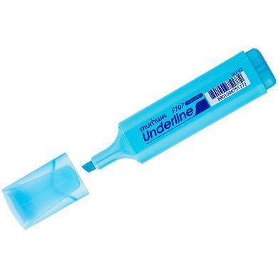 Текстовыделитель MunHwa "UnderLine" голубой, 1-5мм (арт. 234213)