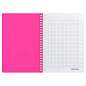 Бизнес-тетрадь A5, 80л., Berlingo "Your Way", клетка, на силиконовом гребне, 80г/м2, пластик обложка 600мкм, розовый неон (арт. 372843)
