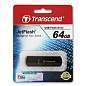 Флеш-диск 64 GB, TRANSCEND Jet Flash 350, USB 2.0, черный, TS64GJF350 (арт. 510970)