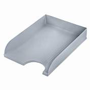 Лоток горизонтальный для бумаг BRAUBERG "Standard", 350х253х65 мм, серый, 238347 (арт. 238347)