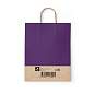 Крафт пакет бумажный Dark violet 26х15х35см с кручеными ручками, 80 гр/м2, моноцвет,, 112405 (арт. 701003)